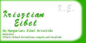 krisztian eibel business card